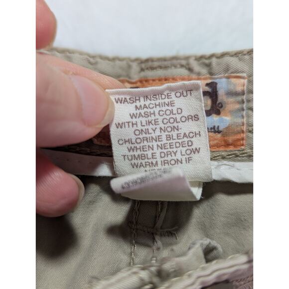 Mudd Juniors Size 7 Cotton Straight Leg Khaki Cargo Pants VTG - Picture 7 of 13